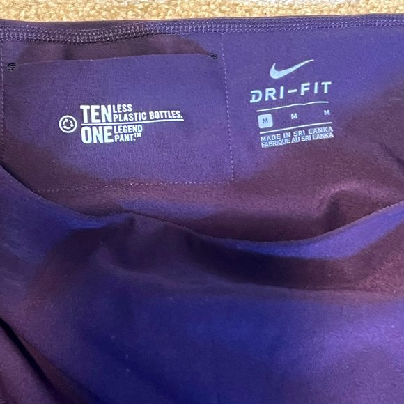 Nike plum colored dri fit leggings - Picture 1 of 3